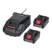 Set sa punjacem i dva akumulatora Powerpack LI-CV 18 V                                              