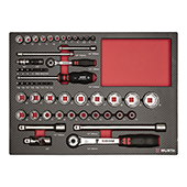 Set nasadnih kljuceva 1/4 + 1/2col 8.4.1 56 dijelova