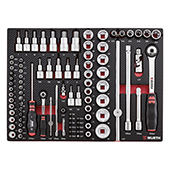 Set nasadnih kljuceva 1/4+1/2col, 92 dijela                                                         