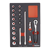 Set nasadnih kljuceva 3/8 col 4.4.1, 19-dijelni                                                     