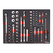 Set nasadnih ključeva 1/4+3/8 col 8.4.1, 62-dijelni                                                 