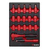 Set nasadnih ključeva 3/8 col 4.4.1 VDE, 17-dijelni                                                 