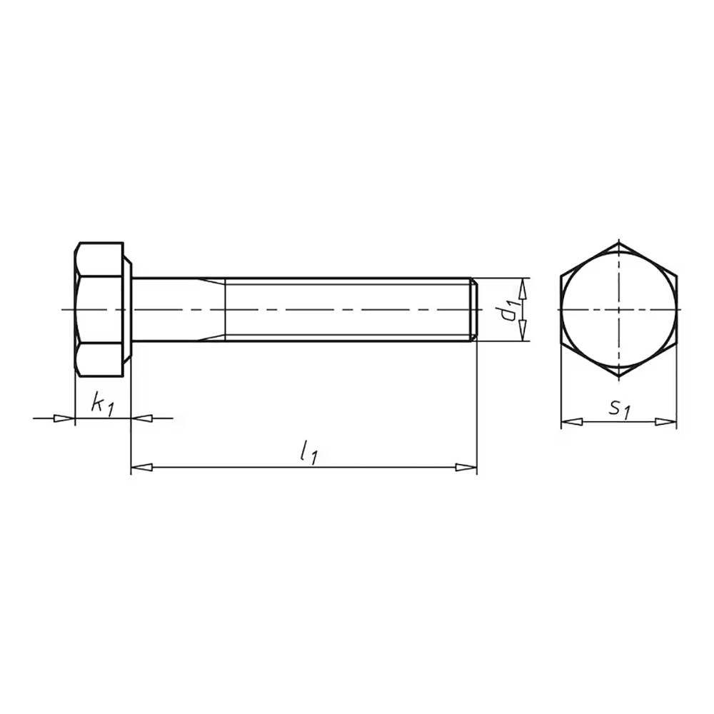 Vijak 6-ugaone glave djelimicnog navoja DIN 931 celik 8.8 cincan plavo pasiv                        , M12X40mm                                