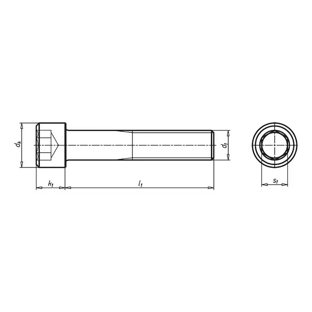 Vijak DIN 912, cilindr. glava, un. 6-ug. prihvat, nehrđajući čelik A2                               , M8X80mm                                 