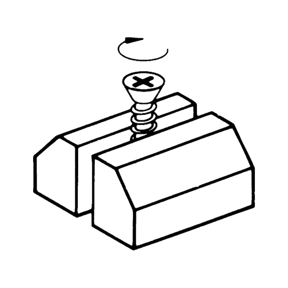 WÜPOFAST vijak za ivericu upušt. lec. gl. krstasti Z puni nav. cel plav cinc                        , 3X12mm                                  