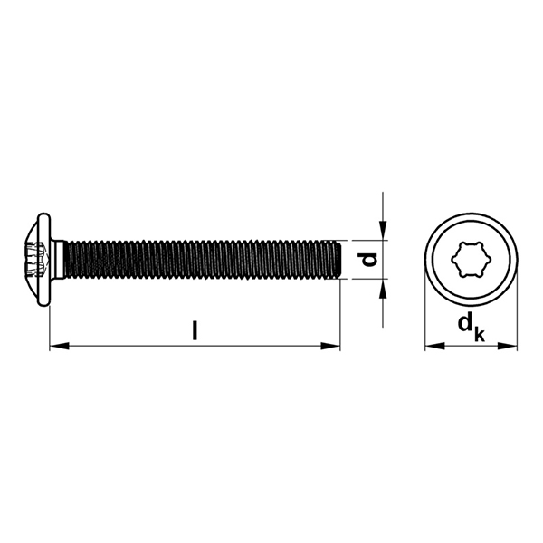 Vijak za rucke namještaja, kombinovani prihvat                                                      , M4X38mm                                 