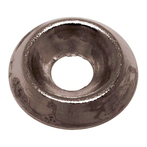 Rozeta za upuštene vijke, mesing, crno brunirani, 6,0mm                                   