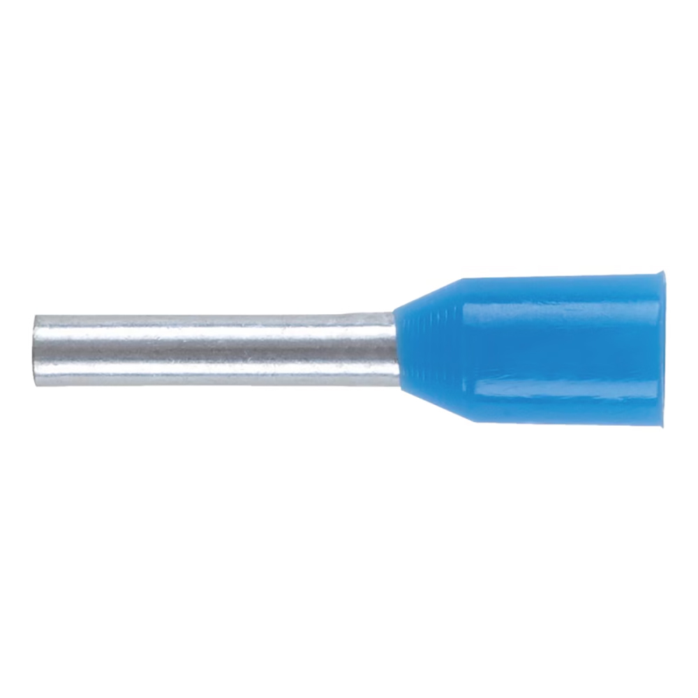 Cjevasta kablovska stopica sa plasticnom cahurom                                                    , Cjevasta/plava/0,75X8,0 mm              