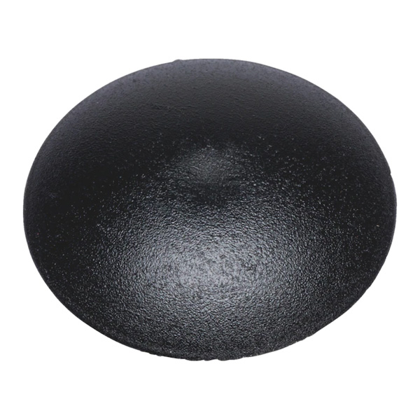 Pokrivna kapa za metalnu tiplu za ugradnju stolarije, ravna, crna                                    