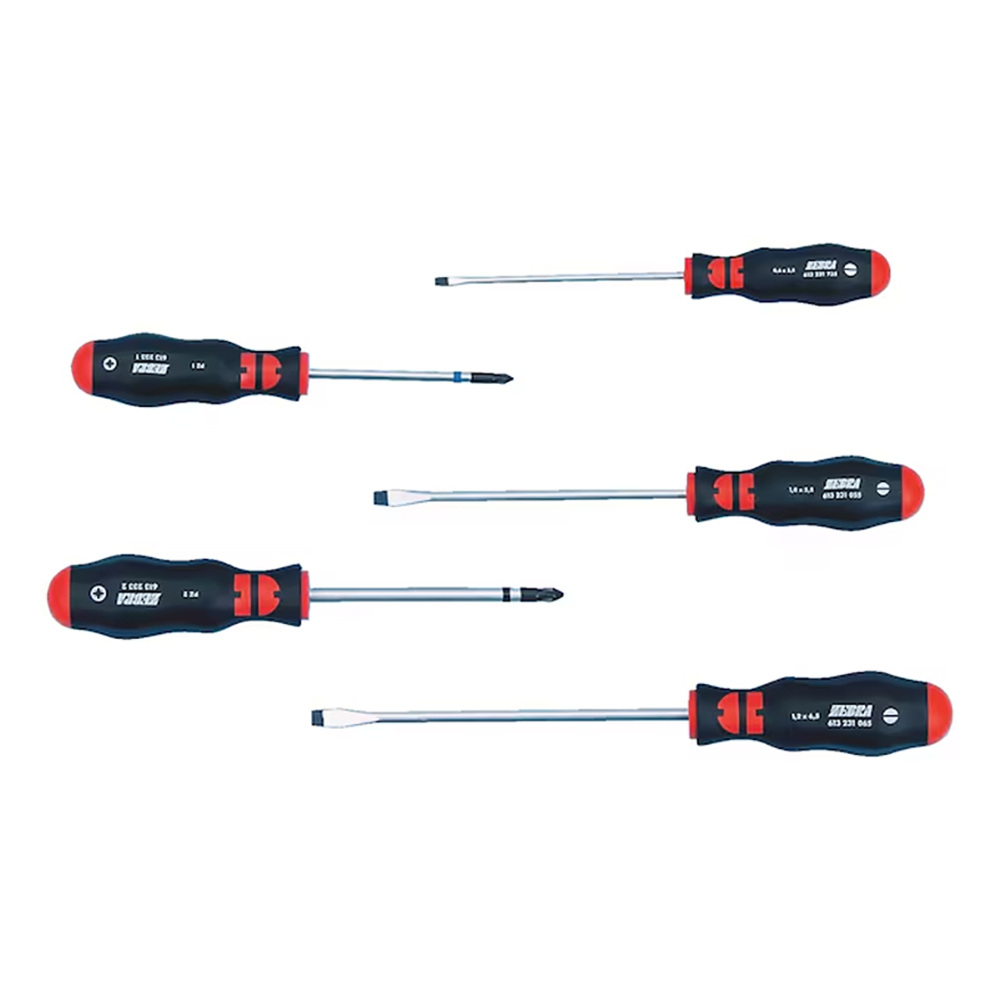 ZEBRA set odvijača, ravni i krstasti PZ                                                             , 5- dijelni                              