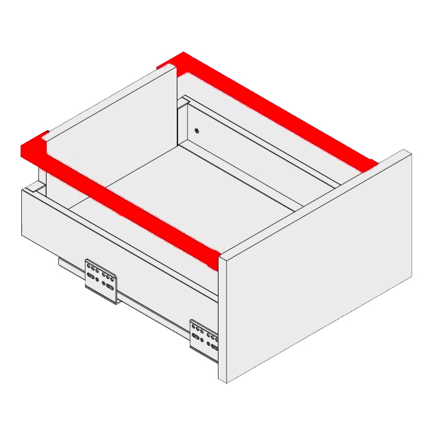 Sistemi okvira ladica Slimbox, pribor, L500mm                                  