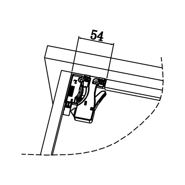 Skrivena vodilica ECOSLIDE 30kg, 270 mm                                  