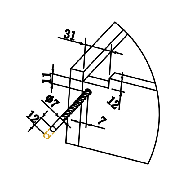 Skrivena vodilica ECOSLIDE 30kg, 270 mm                                  