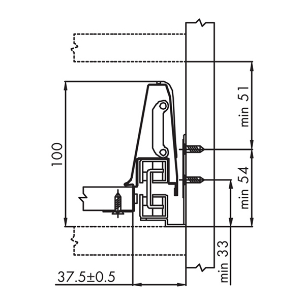 Sistem okvira ladica Slidebox H84, set, H84, 35kg, L450                         