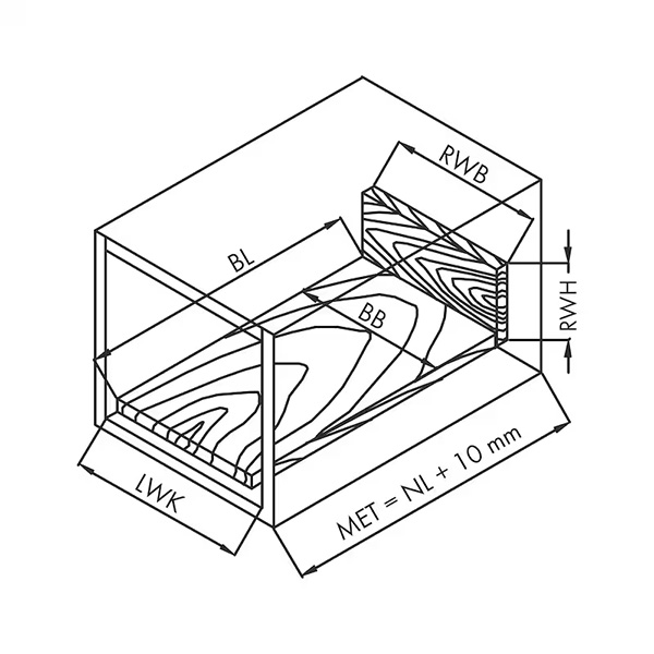 Sistem okvira ladica Slidebox H84, set, H84, 35kg, L400                         