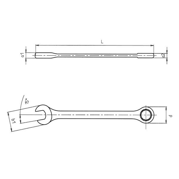 Set viljuškasto okastih kljuceva sa cegrtaljkom 5-dijelni                                           , 5- dijelni                              