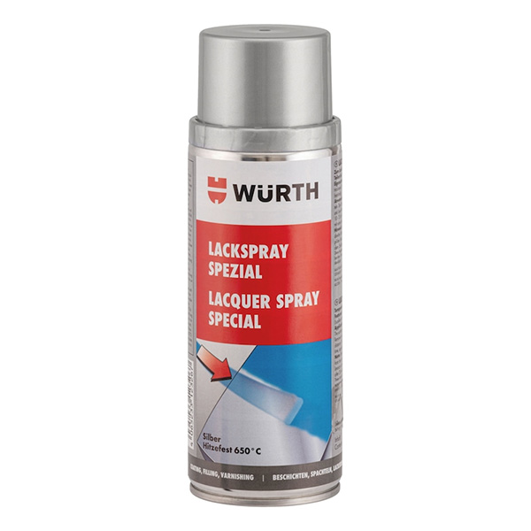 Lak u spreju otporan na visoke temperature, Srebrena, 400 ml                        