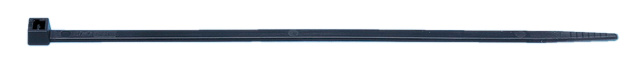Kablovska vezica sa plasticnim jezickom                                                             , 12,5X1000 mm/crna                       