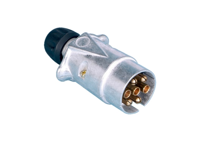 7-polni utikač sistema 12 V za prikolice                                                            , aluminij                                