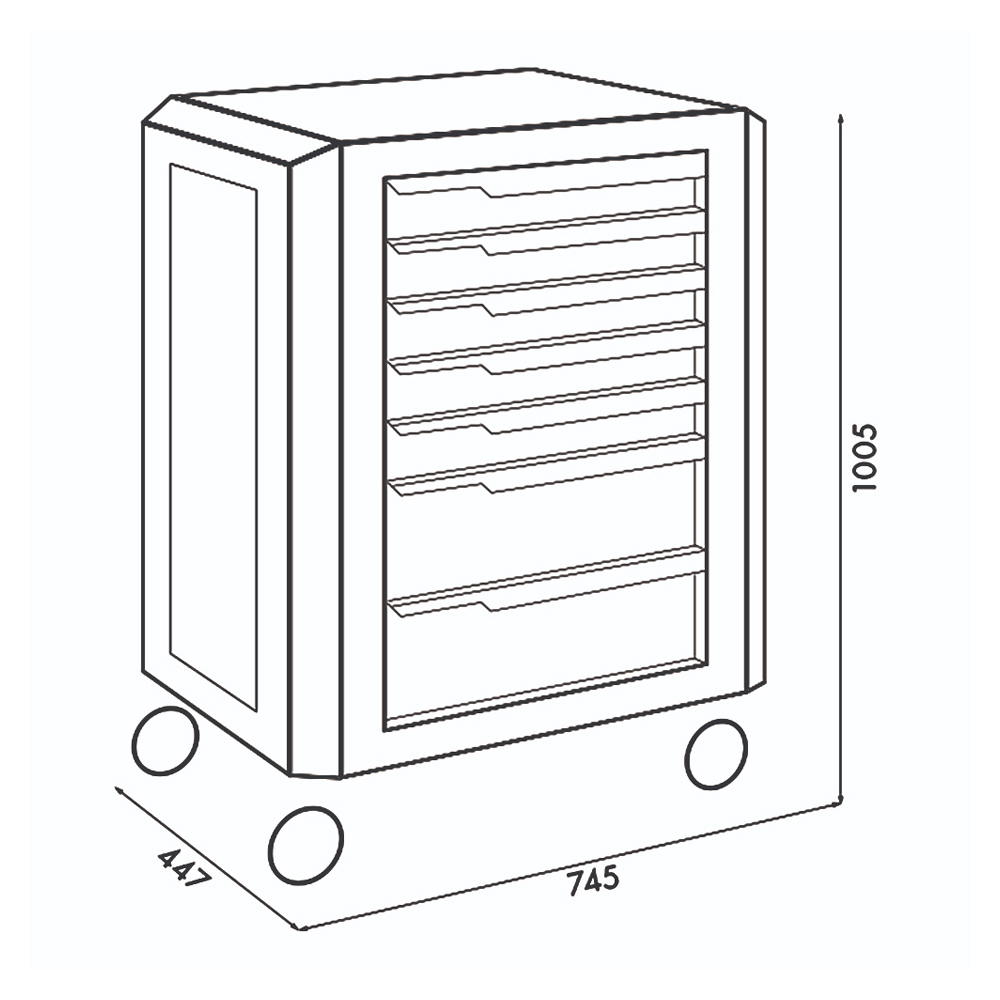 Radionička kolica RED STRIPE Plus 8.4                                                               