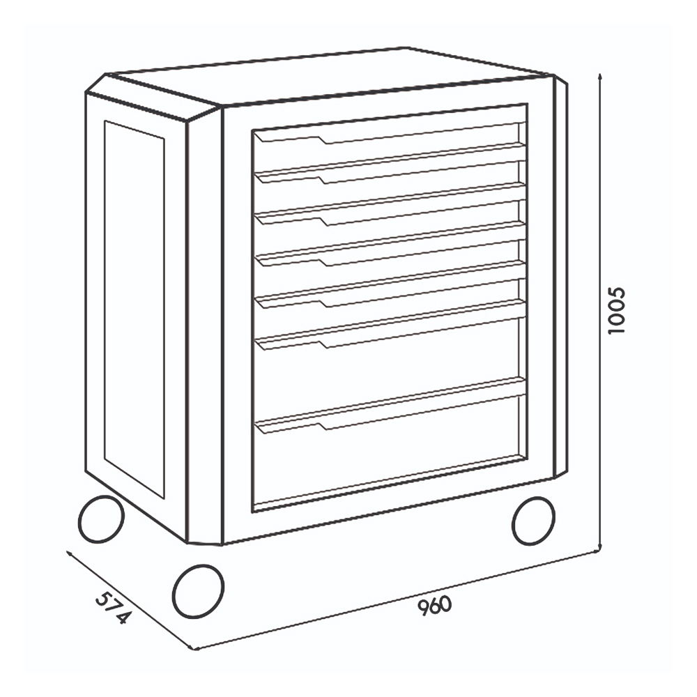 Radionička kolica RED STRIPE Plus 8.8                                                               