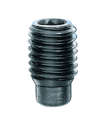 Navojna civija sa un. 6-ug. i cilind. vrhom ISO 4028 celik 45H plavo pocincano, M12X25mm                                