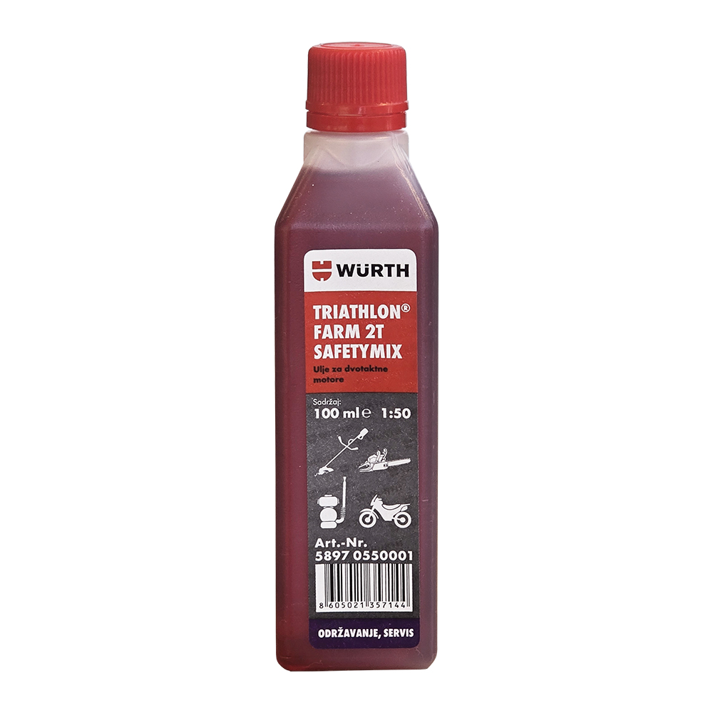 Ulje za dvotaktne motore TRIATHLON FARM 2T SAFETYMIX, 100 ml                                  