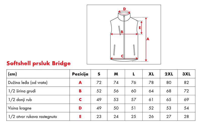 Prsluk softshell Stone bridge, vel.L                                   