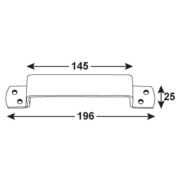 Rucka za sanduke pocincana Connex                                                                   , 25x196 mm                               