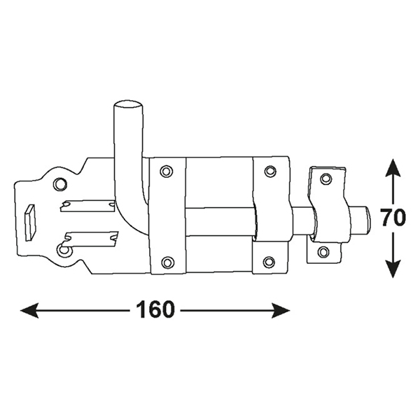 Zasun okrugli zakrivljeni cincani Connex                                                            , 160mm                                   