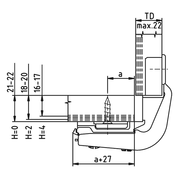 Baglama Nexis Click-on za ugaoni element                                                            , Baglama Nexis Click-on corner cabinet   