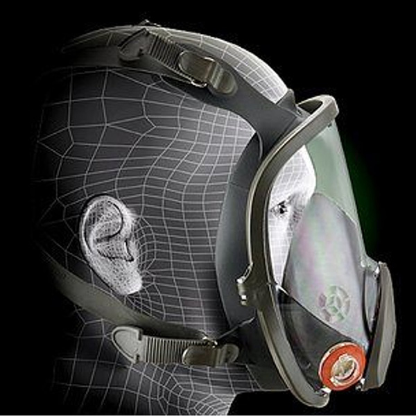 Zaštitna maska za cijelo lice sa bajonet zamjenjivim filterima, 3M Serija 6000, 6900, Vel. L                            