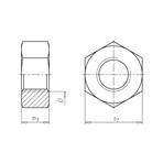HV šestougaona navrtka M navoja sa velikim otvorom ključa DIN EN 14399-4                            