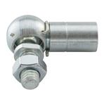 Kutni zglob DIN 71802 sa osiguračem i prstenom, oblik CS, lijevi nav.                               , LM8X14mm                                